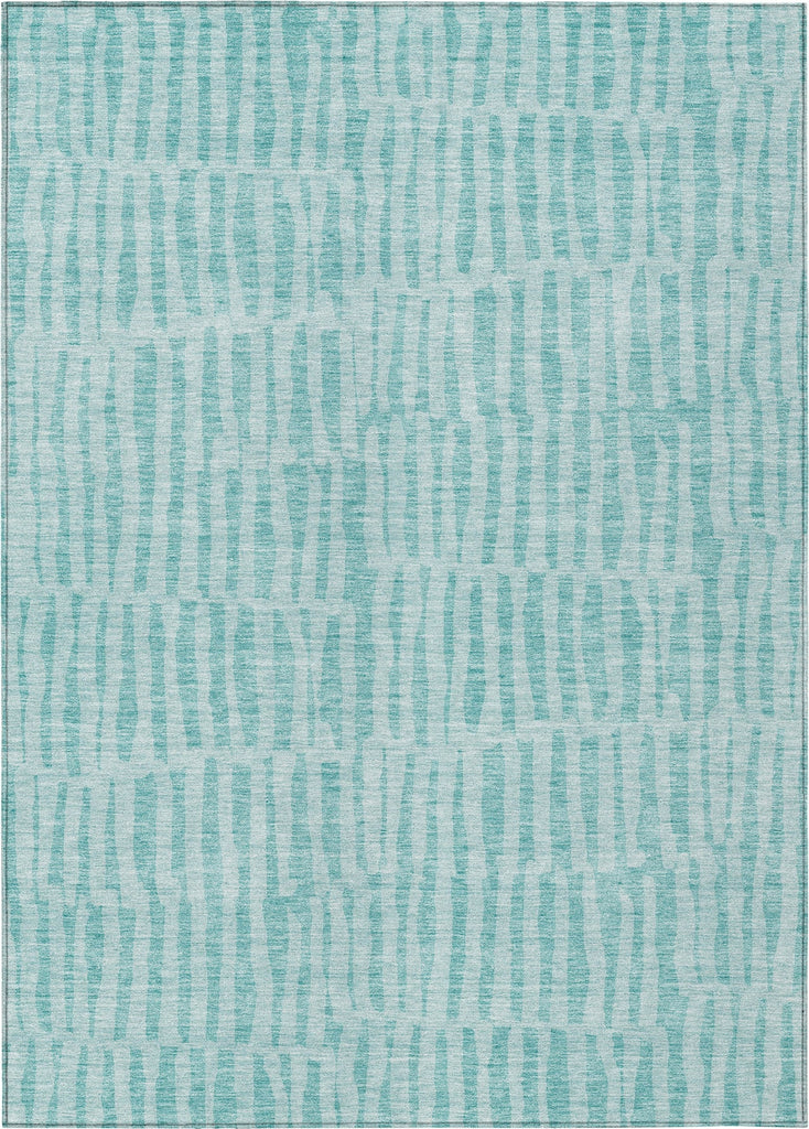 Piper Looms Chantille Striped ACN674 Teal Area Rug