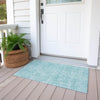 Piper Looms Chantille Striped ACN674 Teal Area Rug