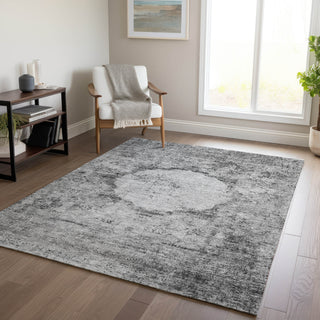 Piper Looms Chantille Oriental ACN675 Gray Area Rug Lifestyle Image Feature