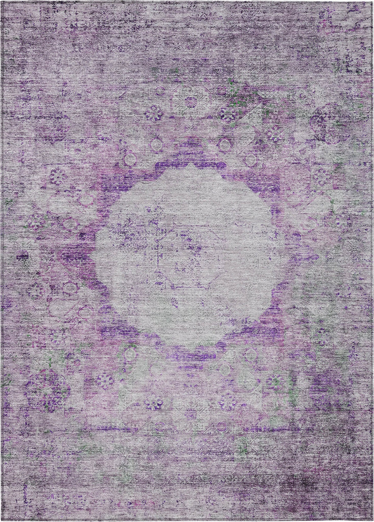 Piper Looms Chantille Oriental ACN675 Purple Area Rug