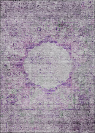 Piper Looms Chantille Oriental ACN675 Purple Area Rug