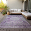 Piper Looms Chantille Oriental ACN675 Purple Area Rug