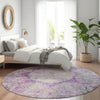 Piper Looms Chantille Oriental ACN675 Purple Area Rug