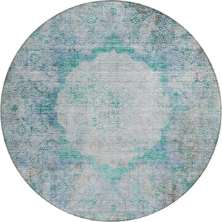 Piper Looms Chantille Oriental ACN675 Teal Area Rug