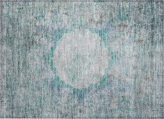 Piper Looms Chantille Oriental ACN675 Teal Area Rug