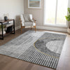 Piper Looms Chantille Modern ACN676 Charcoal Area Rug Lifestyle Image Feature