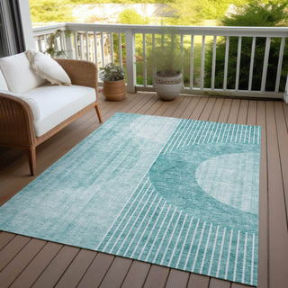 Piper Looms Chantille Modern ACN676 Teal Area Rug