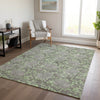Piper Looms Chantille Floral ACN677 Aloe Area Rug Lifestyle Image Feature