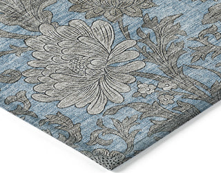 Piper Looms Chantille Floral ACN677 Blue Area Rug