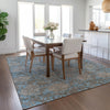 Piper Looms Chantille Floral ACN677 Blue Area Rug