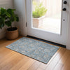 Piper Looms Chantille Floral ACN677 Blue Area Rug