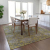 Piper Looms Chantille Floral ACN677 Gold Area Rug