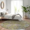 Piper Looms Chantille Floral ACN677 Gold Area Rug