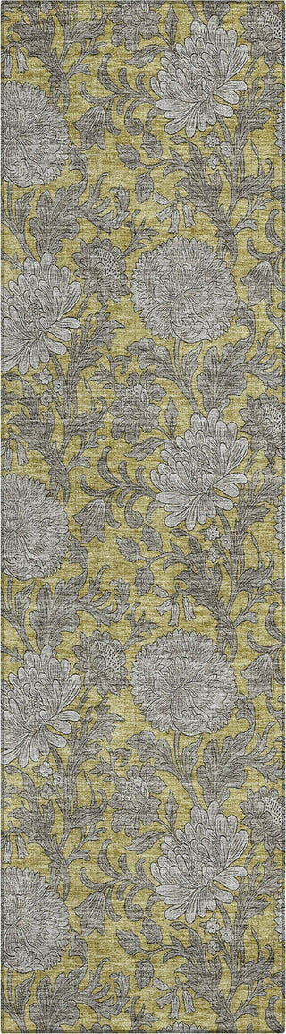 Piper Looms Chantille Floral ACN677 Gold Area Rug