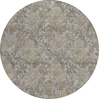 Piper Looms Chantille Floral ACN677 Gray Area Rug