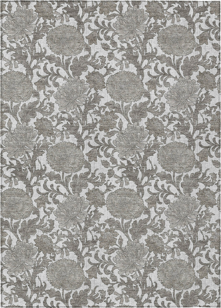 Piper Looms Chantille Floral ACN677 Ivory Area Rug