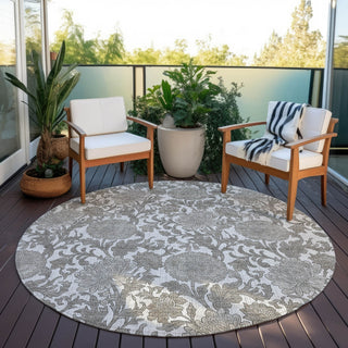 Piper Looms Chantille Floral ACN677 Ivory Area Rug