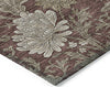 Piper Looms Chantille Floral ACN677 Merlot Area Rug