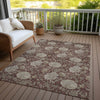 Piper Looms Chantille Floral ACN677 Merlot Area Rug