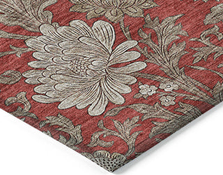 Piper Looms Chantille Floral ACN677 Red Area Rug