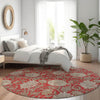 Piper Looms Chantille Floral ACN677 Red Area Rug