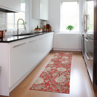 Piper Looms Chantille Floral ACN677 Red Area Rug