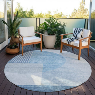 Piper Looms Chantille Modern ACN678 Blue Area Rug