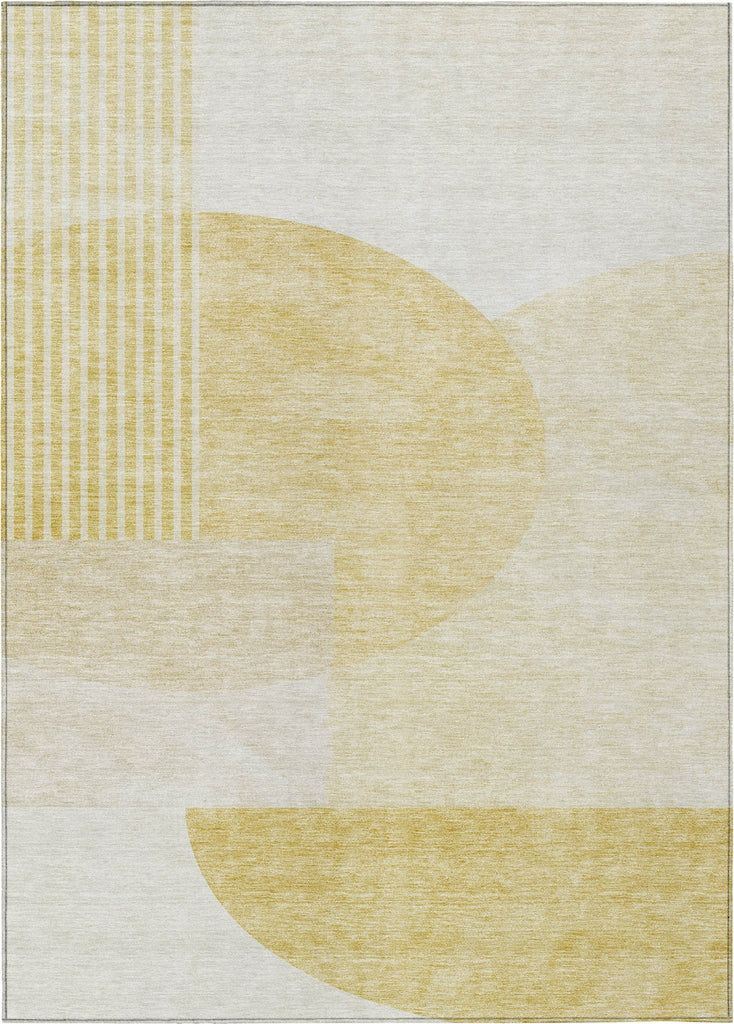 Piper Looms Chantille Modern ACN678 Gold Area Rug