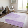Piper Looms Chantille Modern ACN678 Purple Area Rug Lifestyle Image Feature