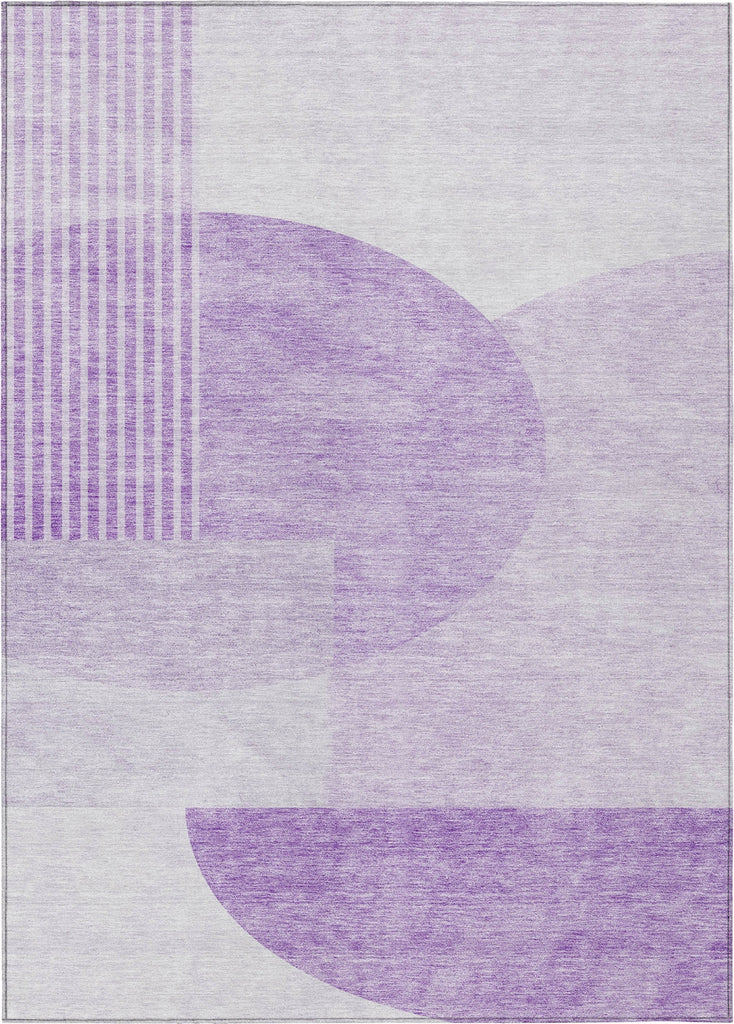 Piper Looms Chantille Modern ACN678 Purple Area Rug