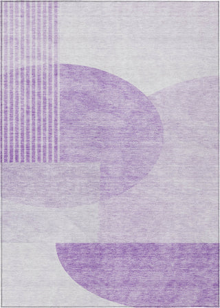 Piper Looms Chantille Modern ACN678 Purple Area Rug