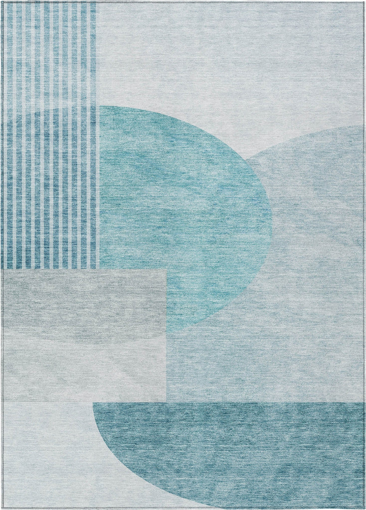 Piper Looms Chantille Modern ACN678 Teal Area Rug