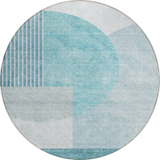 Piper Looms Chantille Modern ACN678 Teal Area Rug