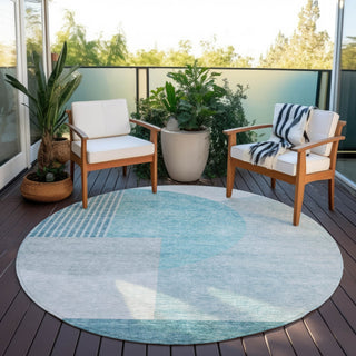 Piper Looms Chantille Modern ACN678 Teal Area Rug