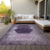 Piper Looms Chantille Geometric ACN679 Eggplant Area Rug