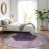 Piper Looms Chantille Geometric ACN679 Eggplant Area Rug