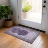Piper Looms Chantille Geometric ACN679 Eggplant Area Rug