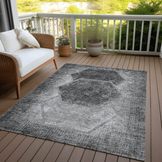 Piper Looms Chantille Geometric ACN679 Gray Area Rug