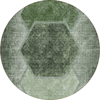 Piper Looms Chantille Geometric ACN679 Olive Area Rug