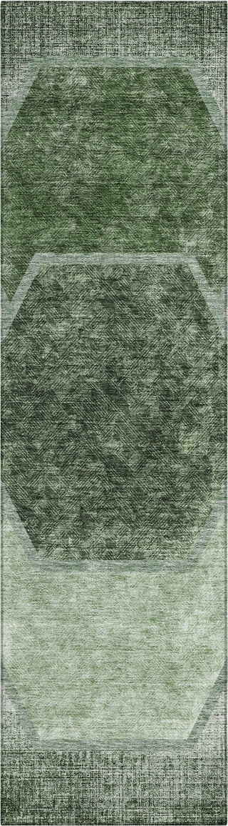 Piper Looms Chantille Geometric ACN679 Olive Area Rug