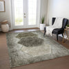 Piper Looms Chantille Geometric ACN679 Taupe Area Rug Lifestyle Image Feature