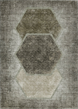 Piper Looms Chantille Geometric ACN679 Taupe Area Rug