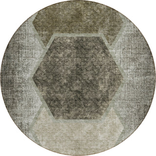 Piper Looms Chantille Geometric ACN679 Taupe Area Rug