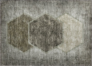 Piper Looms Chantille Geometric ACN679 Taupe Area Rug