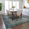 Piper Looms Chantille Geometric ACN679 Teal Area Rug