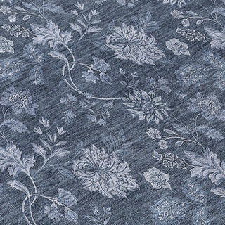 Piper Looms Chantille Floral ACN680 Blue Area Rug