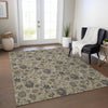 Piper Looms Chantille Floral ACN680 Brown Area Rug Lifestyle Image Feature