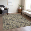 Piper Looms Chantille Floral ACN680 Brown Area Rug