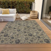 Piper Looms Chantille Floral ACN680 Brown Area Rug
