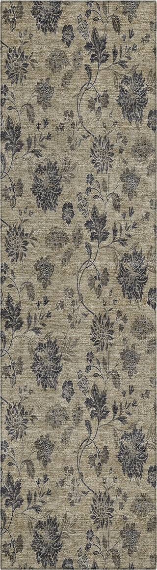 Piper Looms Chantille Floral ACN680 Brown Area Rug